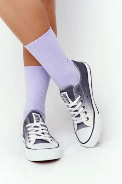 Online Big Star Shoes Damskie Trampki BIG STAR HH274128 Ombre Czarne