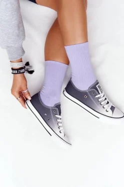 Online Big Star Shoes Damskie Trampki BIG STAR HH274128 Ombre Czarne