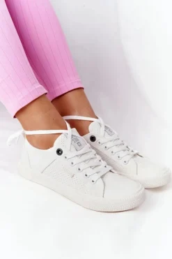 Outlet Big Star Shoes Damskie Trampki BIG STAR HH274017 Białe