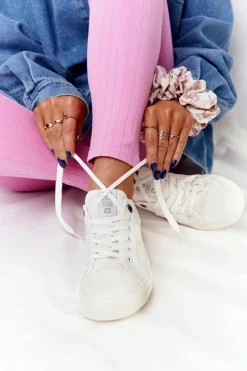 Outlet Big Star Shoes Damskie Trampki BIG STAR HH274017 Białe