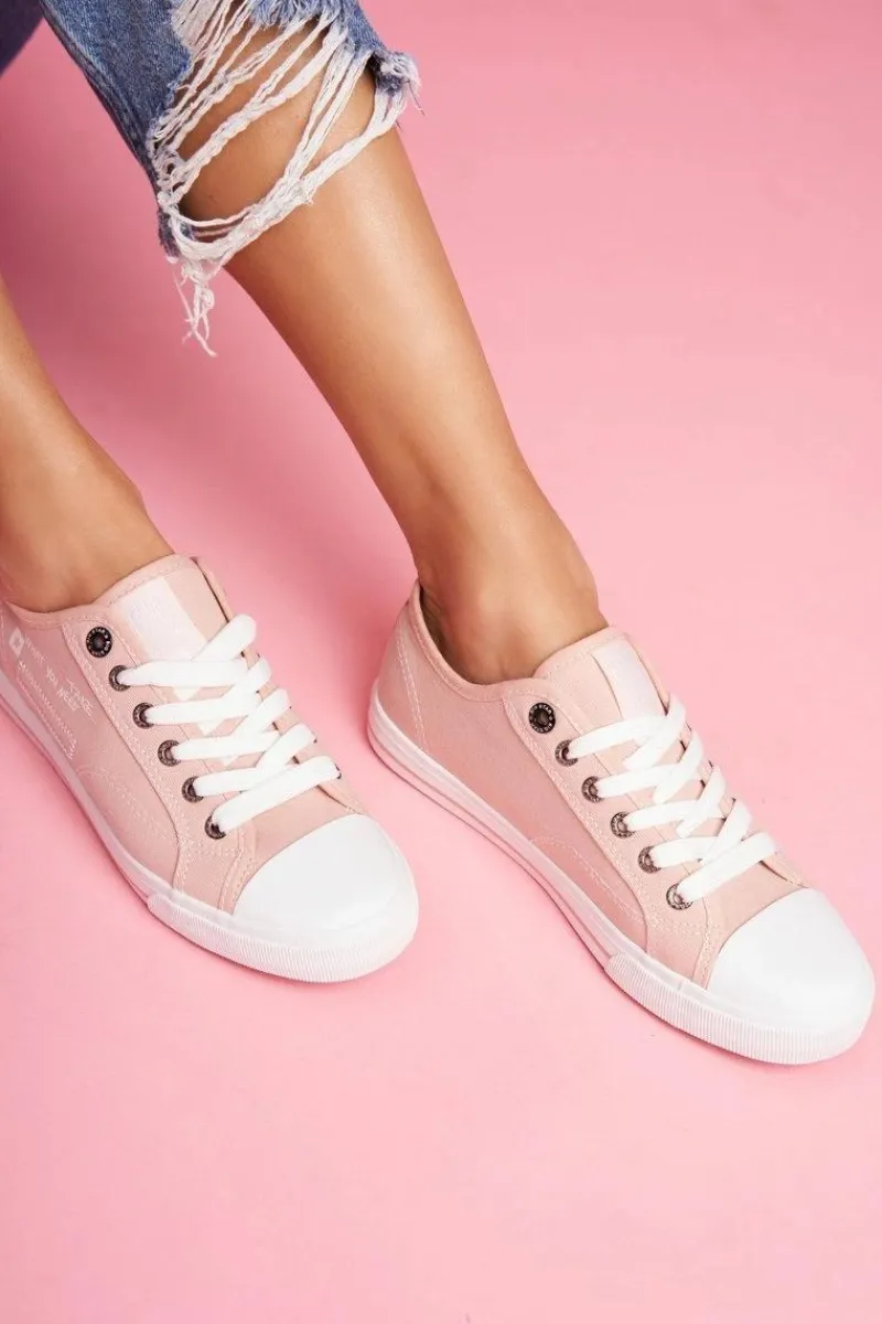 Best Damskie Trampki Big Star Różowe FF274080 Damskie Trampki Damskie Big Star|Trampki Damskie Niskie