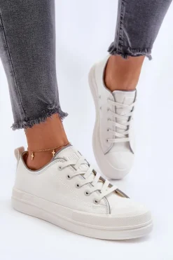 Trampki Damskie Big Star|Trampki Damskie Niskie>Big Star Shoes Damskie Trampki Big Star NN274850 Białe Biały