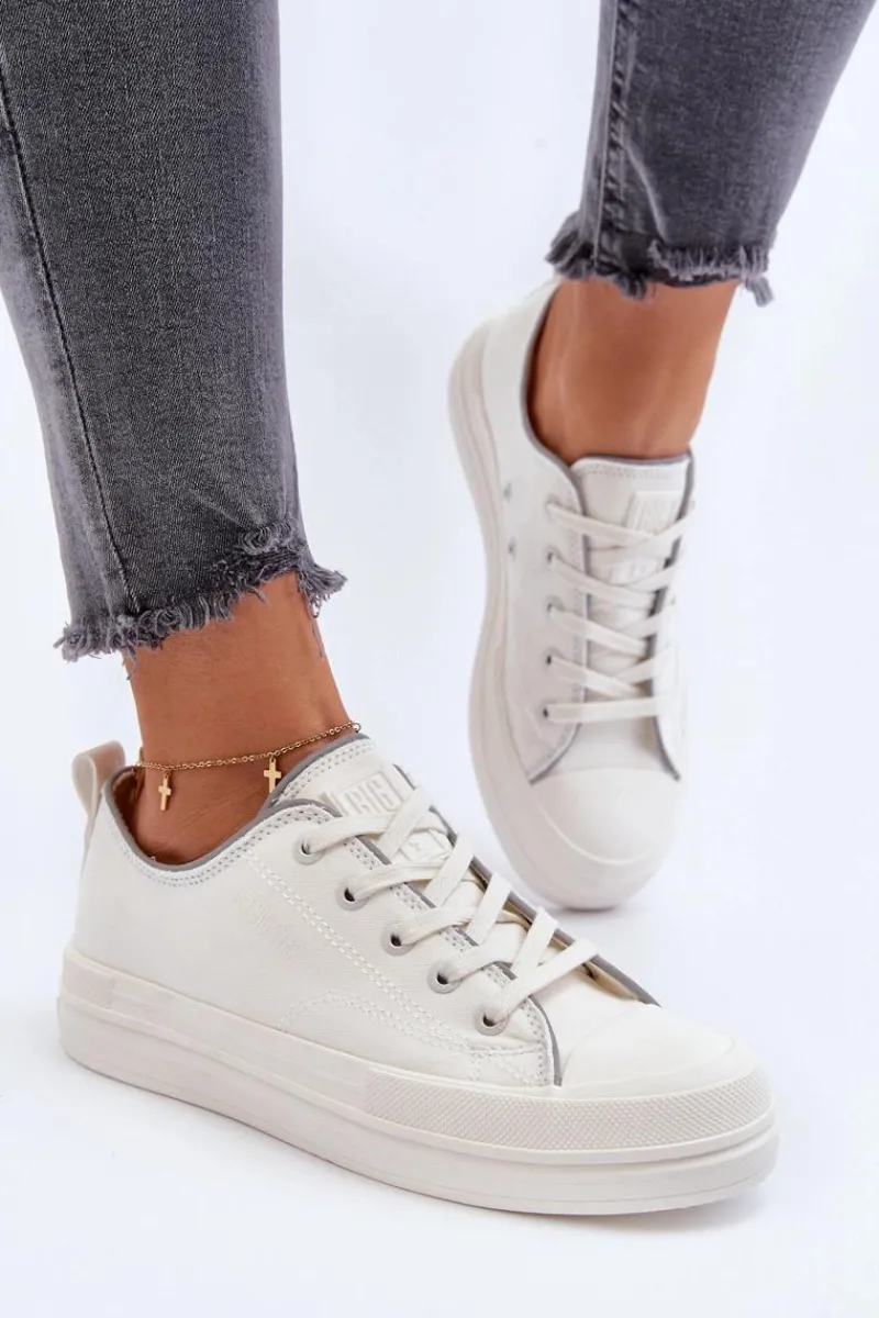 Trampki Damskie Big Star|Trampki Damskie Niskie>Big Star Shoes Damskie Trampki Big Star NN274850 Białe Biały