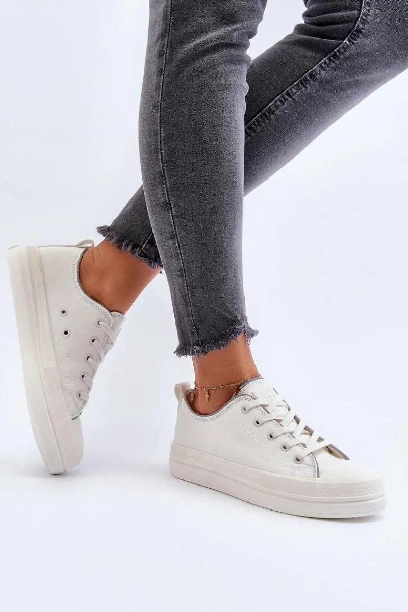 Trampki Damskie Big Star|Trampki Damskie Niskie>Big Star Shoes Damskie Trampki Big Star NN274850 Białe Biały