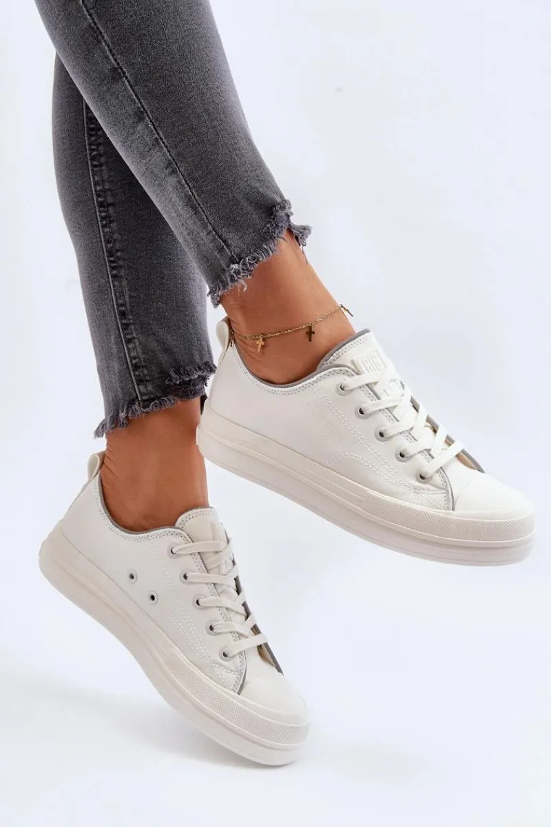 Trampki Damskie Big Star|Trampki Damskie Niskie>Big Star Shoes Damskie Trampki Big Star NN274850 Białe Biały