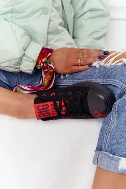 Damskie Trampki BIG STAR HH274678 Czarne Damskie Trampki Damskie Big Star|Trampki Damskie Niskie