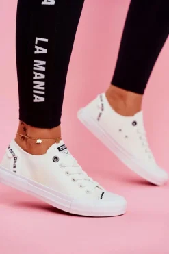 Trampki Damskie Big Star|Trampki Damskie Niskie>Big Star Shoes Damskie Trampki Big Star Białe DD274206