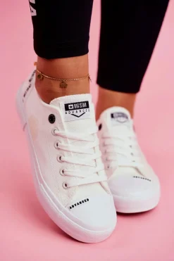 Trampki Damskie Big Star|Trampki Damskie Niskie>Big Star Shoes Damskie Trampki Big Star Białe DD274206