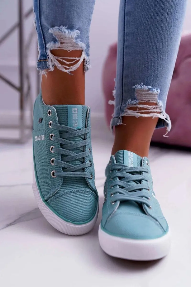 Trampki Damskie Big Star|Big Star>Big Star Shoes Damskie Trampki Big Star Miętowe DD274351