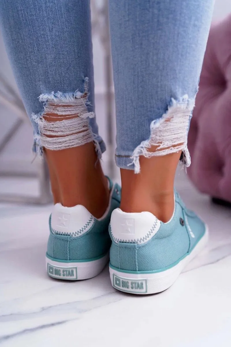 Trampki Damskie Big Star|Big Star>Big Star Shoes Damskie Trampki Big Star Miętowe DD274351