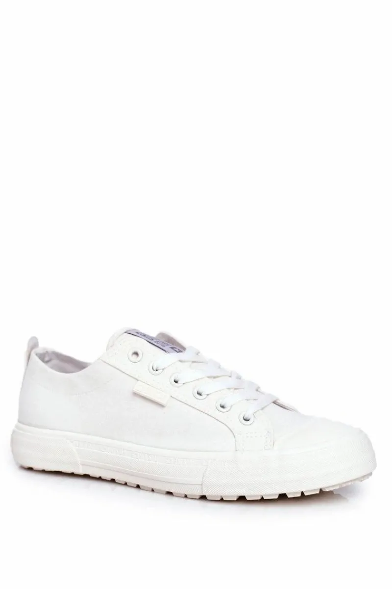 Discount Big Star Shoes Damskie Trampki Big Star Białe FF274A081