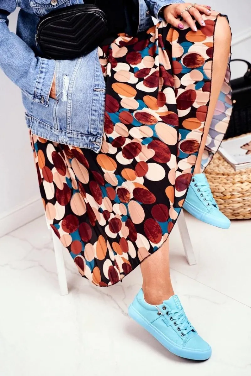 Sale Damskie Trampki Big Star Turkusowe AA274512 Damskie Trampki Damskie Big Star|Trampki Damskie Niskie