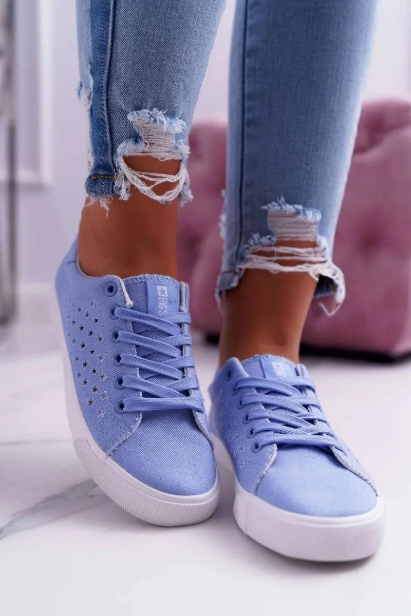 Best Damskie Trampki Big Star Niebieskie DD274047 Damskie Trampki Damskie Big Star|Big Star