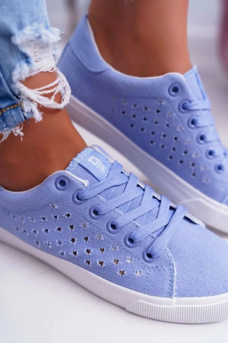 Best Damskie Trampki Big Star Niebieskie DD274047 Damskie Trampki Damskie Big Star|Big Star