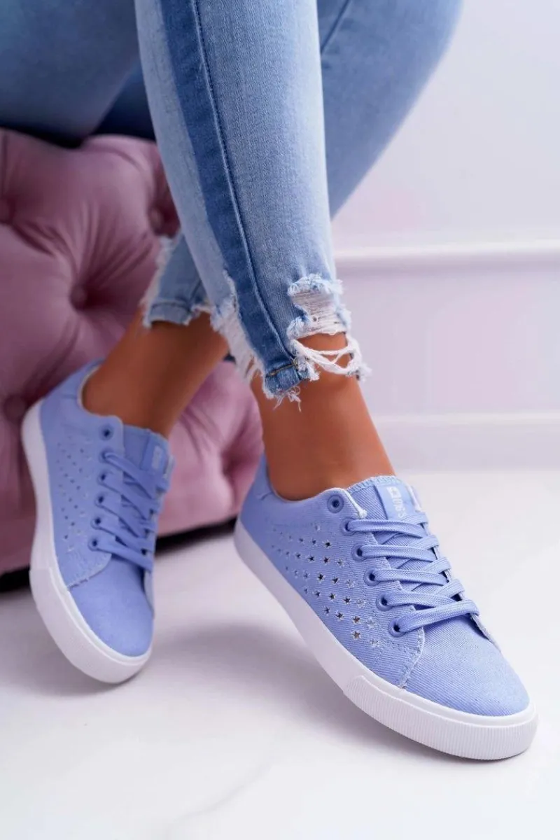 Best Damskie Trampki Big Star Niebieskie DD274047 Damskie Trampki Damskie Big Star|Big Star