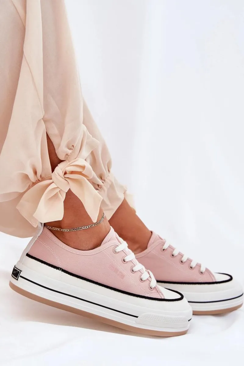 Trampki Damskie Big Star|Big Star>Big Star Shoes Damskie Trampki Big Star NN274207 Różowe Różowy