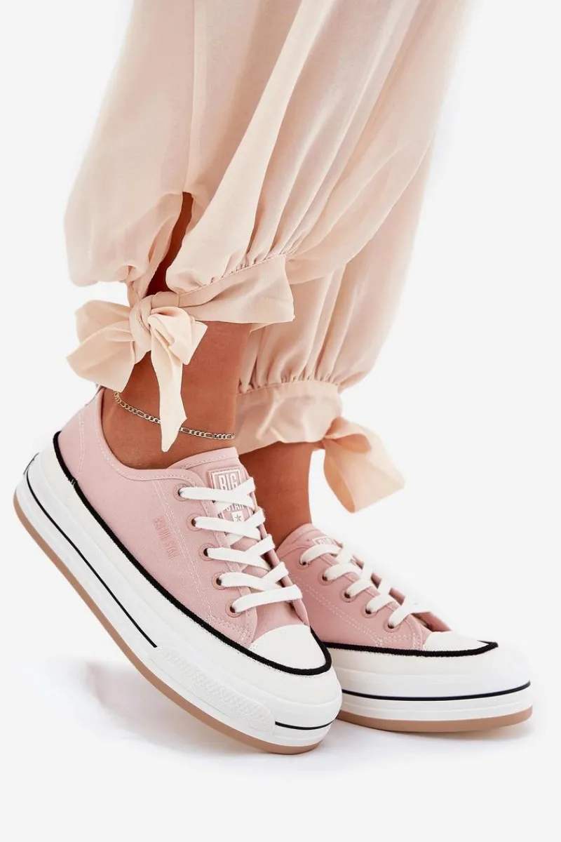 Trampki Damskie Big Star|Big Star>Big Star Shoes Damskie Trampki Big Star NN274207 Różowe Różowy