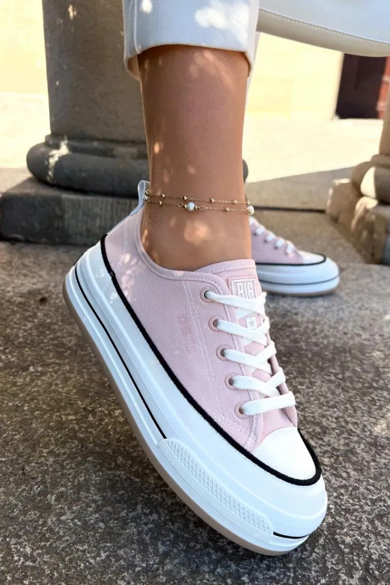 Trampki Damskie Big Star|Big Star>Big Star Shoes Damskie Trampki Big Star NN274207 Różowe Różowy