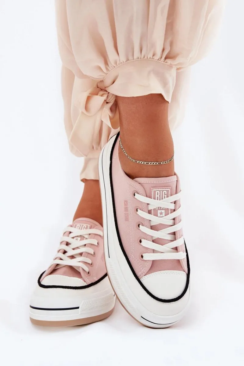 Trampki Damskie Big Star|Big Star>Big Star Shoes Damskie Trampki Big Star NN274207 Różowe Różowy