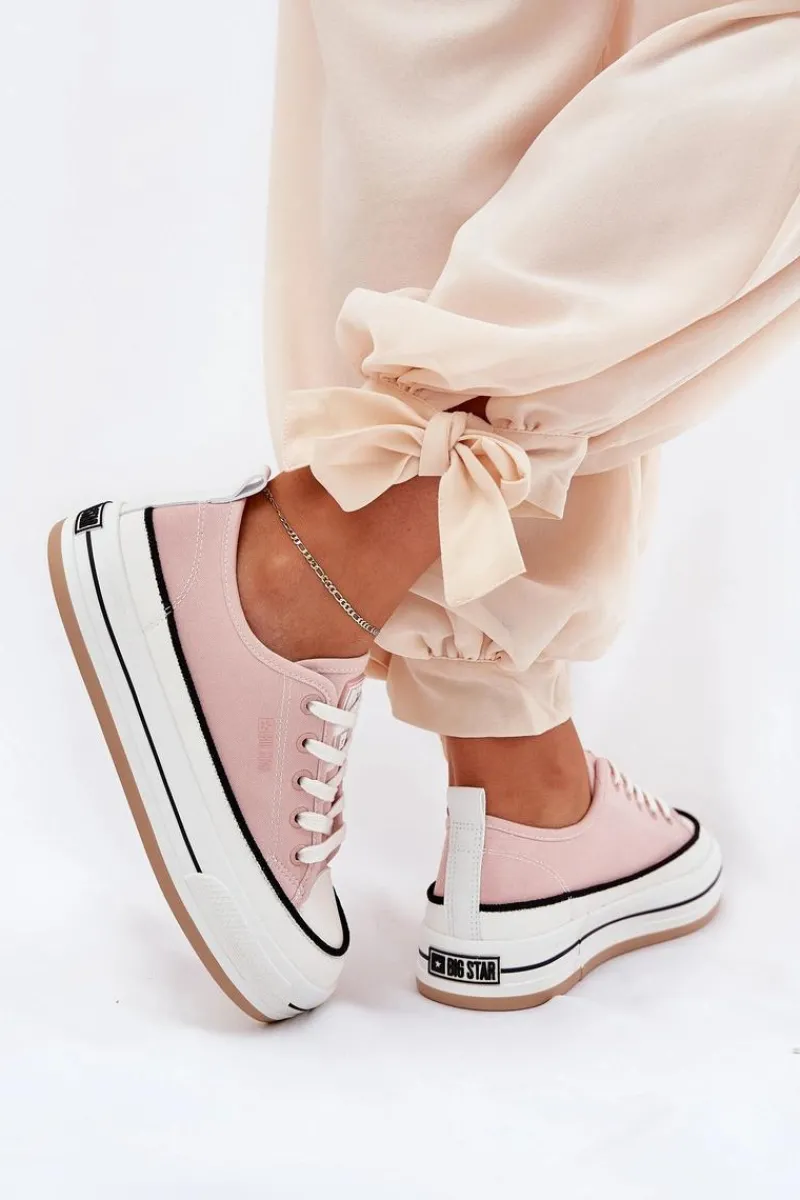 Trampki Damskie Big Star|Big Star>Big Star Shoes Damskie Trampki Big Star NN274207 Różowe Różowy