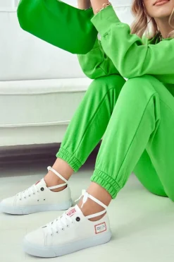 Trampki Damskie Big Star|Trampki Damskie Niskie></noscript>Big Star Shoes Damskie Trampki BIG STAR HH274131 Białe