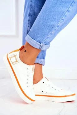 New Big Star Shoes Damskie Trampki Big Star Białe FF274A065