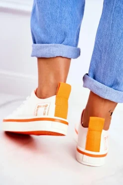 New Big Star Shoes Damskie Trampki Big Star Białe FF274A065