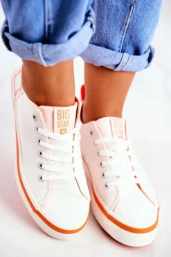 New Big Star Shoes Damskie Trampki Big Star Białe FF274A065