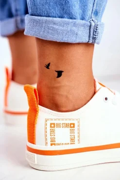 New Big Star Shoes Damskie Trampki Big Star Białe FF274A065