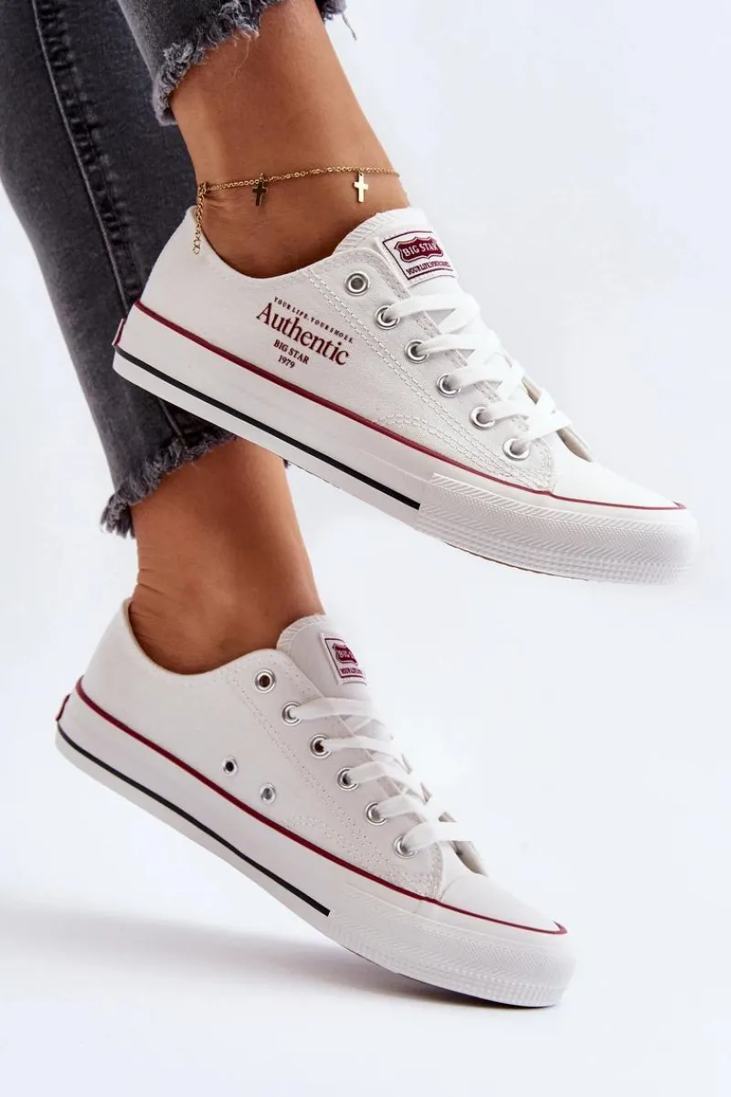 Best Damskie Trampki Big Star NN274235 Białe Damskie Trampki Damskie Big Star|Trampki Damskie Niskie