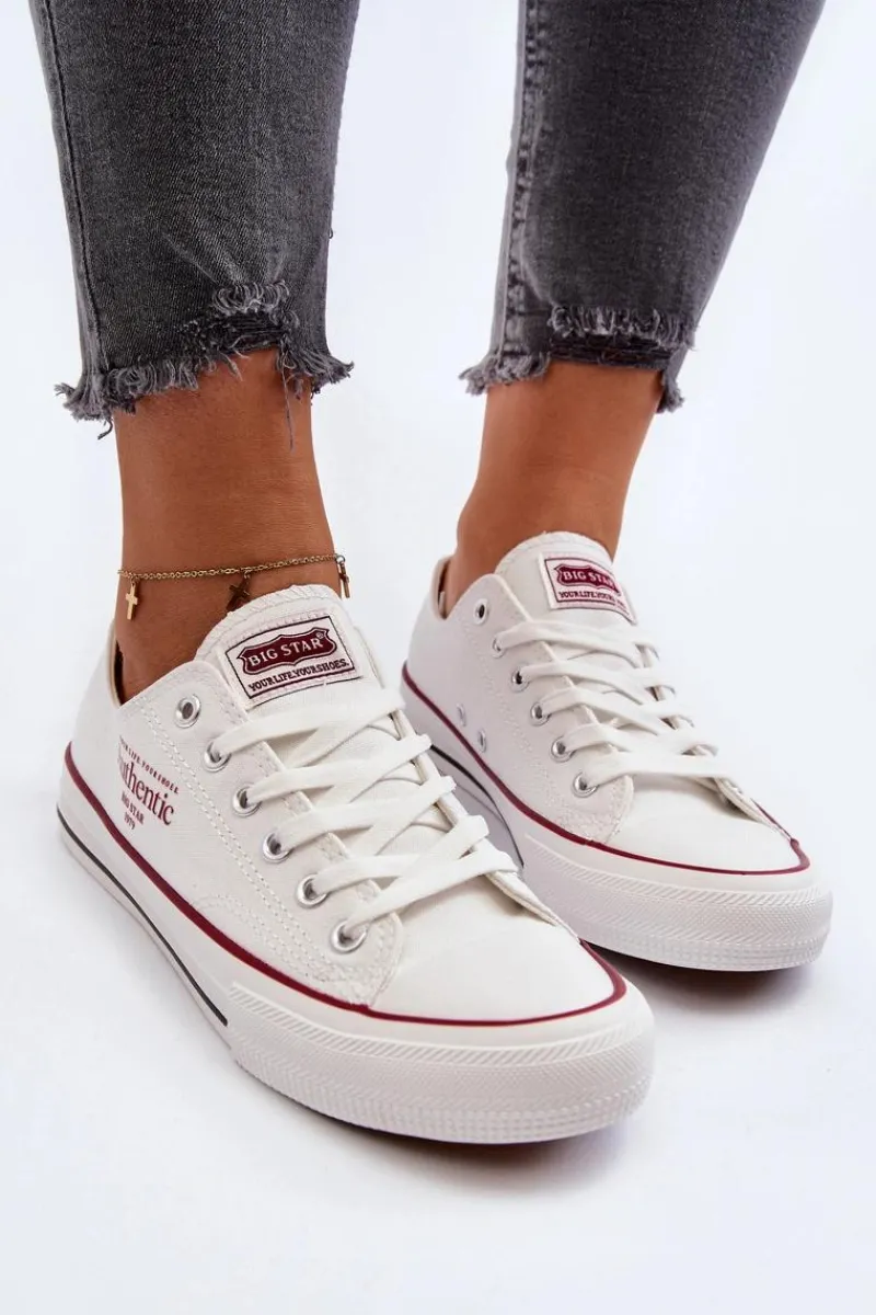 Best Damskie Trampki Big Star NN274235 Białe Damskie Trampki Damskie Big Star|Trampki Damskie Niskie