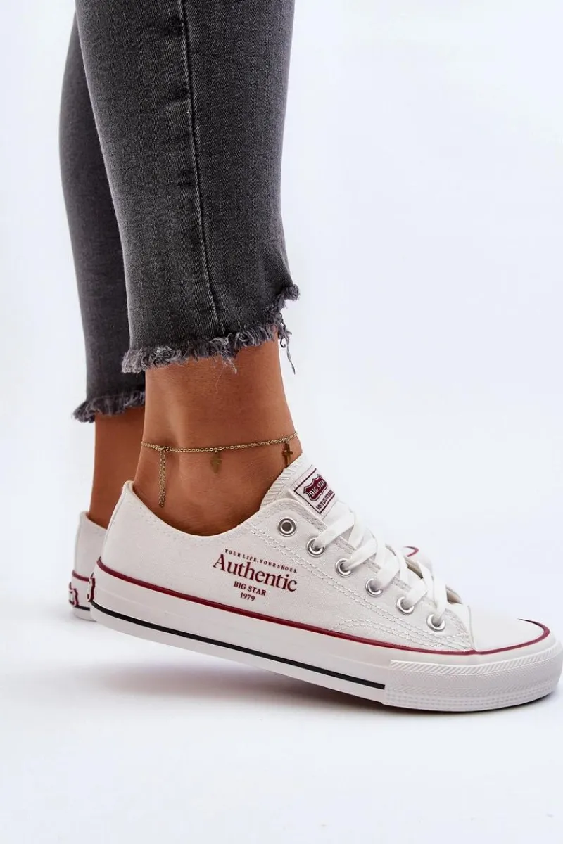 Best Damskie Trampki Big Star NN274235 Białe Damskie Trampki Damskie Big Star|Trampki Damskie Niskie