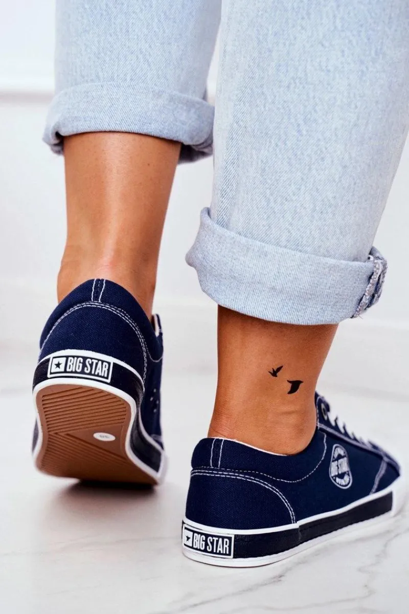 Online Damskie Trampki Big Star Granatowe FF274229 Damskie Trampki Damskie Big Star|Trampki Damskie Niskie