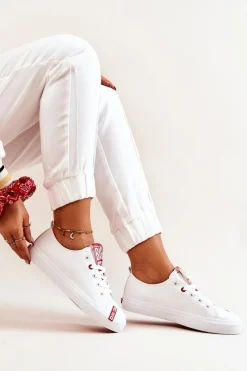 Trampki Damskie Big Star|Trampki Damskie Niskie></noscript>Big Star Shoes Damskie Trampki Big Star JJ274165 Białe