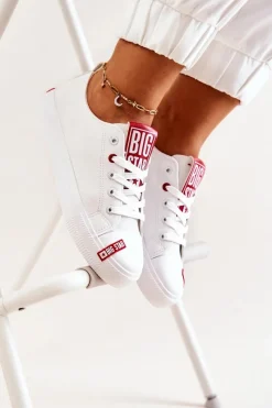 Trampki Damskie Big Star|Trampki Damskie Niskie></noscript>Big Star Shoes Damskie Trampki Big Star JJ274165 Białe