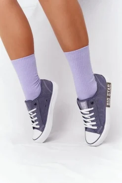Trampki Damskie Niskie|Trampki Damskie Big Star></noscript>Big Star Shoes Damskie Trampki BIG STAR HH274114 Granatowe