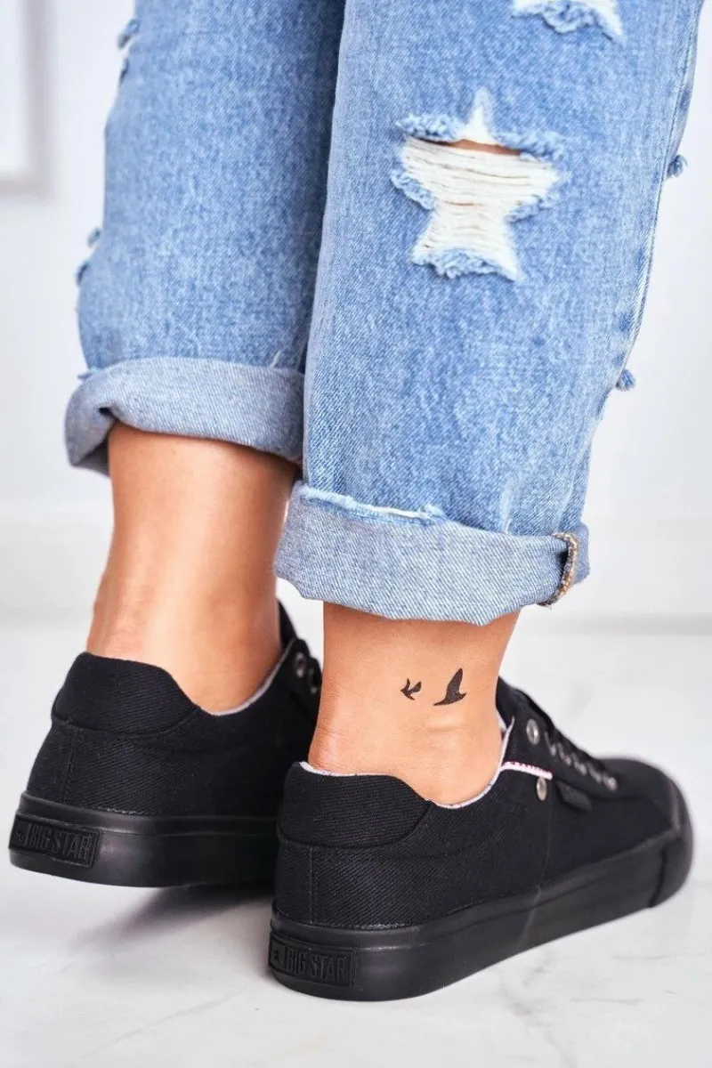 Trampki Damskie Big Star|Trampki Damskie Niskie>Big Star Shoes Damskie Trampki Big Star Czarne AA274513