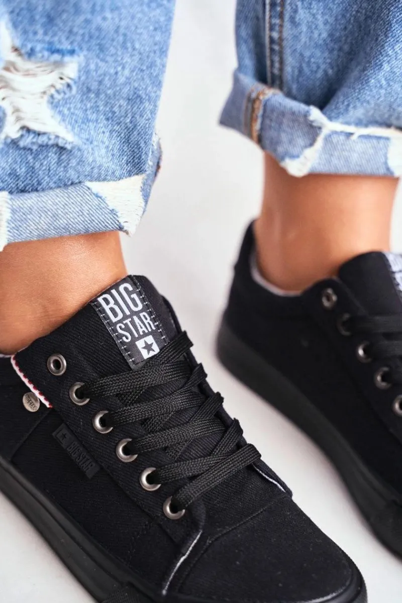 Trampki Damskie Big Star|Trampki Damskie Niskie>Big Star Shoes Damskie Trampki Big Star Czarne AA274513