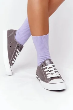 New Big Star Shoes Damskie Trampki BIG STAR HH274116 Szare