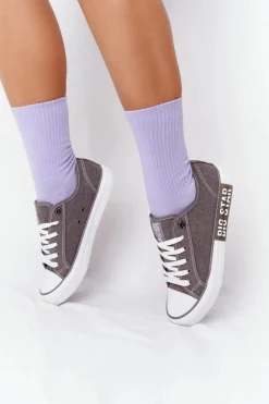 New Big Star Shoes Damskie Trampki BIG STAR HH274116 Szare