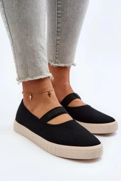 Trampki Damskie Slip-On|Trampki Damskie Big Star></noscript>Big Star Shoes Damskie Trampki Big Star NN274603 Czarne Czarny