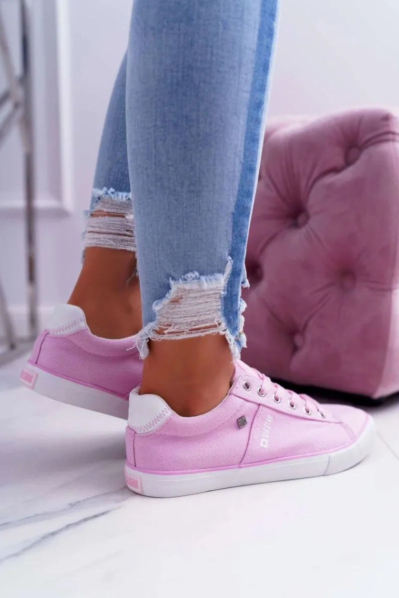 Clearance Big Star Shoes Damskie Trampki Big Star Różowe DD274352