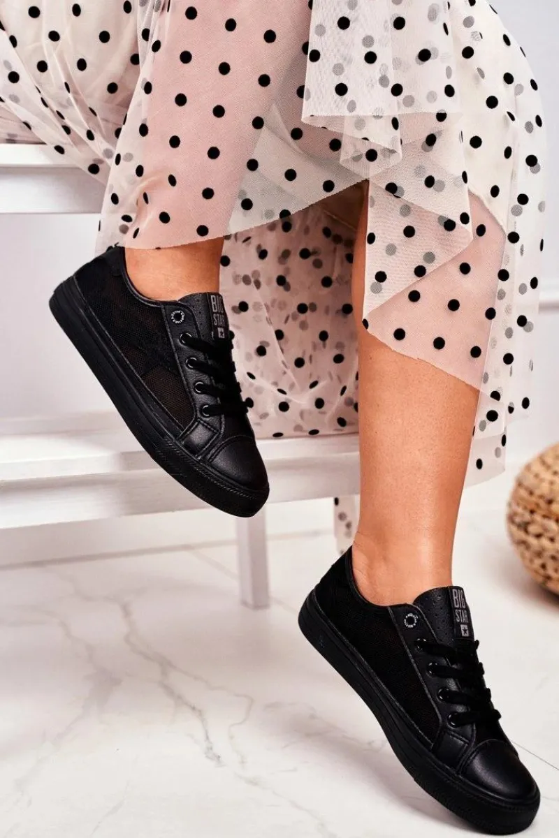 Trampki Damskie Big Star|Trampki Damskie Niskie>Big Star Shoes Damskie Trampki Big Star Czarne FF274489