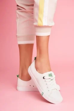 Discount Big Star Shoes Damskie Trampki Big Star FF274088 Biało-Zielone