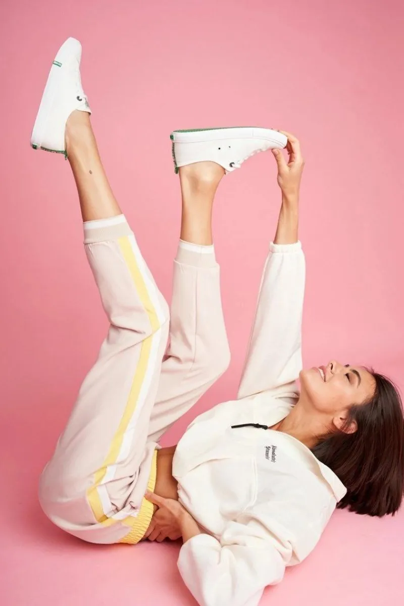 Discount Big Star Shoes Damskie Trampki Big Star FF274088 Biało-Zielone