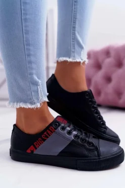 Trampki Damskie Big Star|Trampki Damskie Niskie></noscript>Big Star Shoes Damskie Trampki Big Star Czarne EE274090