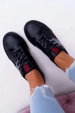 Trampki Damskie Big Star|Trampki Damskie Niskie></noscript>Big Star Shoes Damskie Trampki Big Star Czarne EE274090