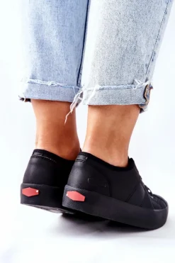 Trampki Damskie Cross Jeans|Trampki Damskie Niskie></noscript>Cross Jeans Damskie Trampki II2R4003C Czarne Czarny