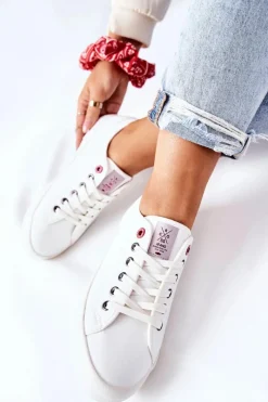 Trampki Damskie Cross Jeans|Trampki Damskie Niskie>Cross Jeans Damskie Trampki II2R4004C Białe