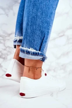 Trampki Damskie Cross Jeans|Trampki Damskie Niskie>Cross Jeans Damskie Trampki Białe DD2R4030